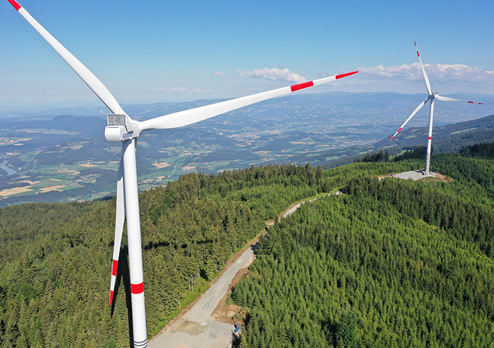 Foto BayWa r.e. vende un parque eólico alpino de 26 MW en Austria a la distribuidora de energía Kelag.